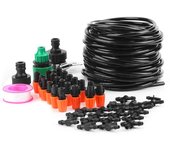 Kit de riego por goteo, sistema de riego de agua para jardín de 15 m/49 pies para invernadero