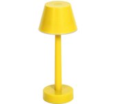 Lámpara recargable lindby led gaja, amarilla, usb, ip44, rgbw, atenuable