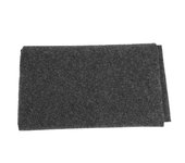 Alfombrilla para parrilla de barbacoa, resistente al aceite, respetuosa con el medio ambiente, color negro, 50 x 36 pulgadas, para exteriores