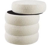 Tectake taburete con almacenamiento redondo