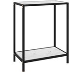 Maison exclusive - mesa de consola vidrio templado blanco 60x35x75 cm
