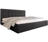 Cama comfidream 125, doble, gris, 200x200, tapiz, somieres, 211x212x105cm