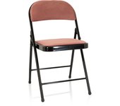 Silla de confidente / silla para visitas / silla plegable tudela i suave rosa hjh office