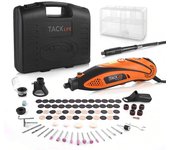 Amoladora eléctrica advanced 80 accesorios velocidad variable diy, artesanías, kit multifunción tacklife mini amoladora