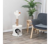 Trixie cueva de peluche para gatos con cactus crema 36x84 cm / vica home / crema