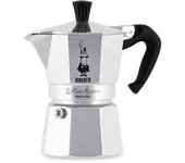 Bialetti moka express cafetera italiana 0,06 l aluminio, negro