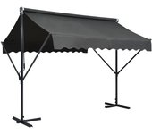Toldo independiente vidaxl 300 x 300 cm antracita