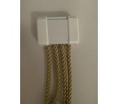 Cortina mosquitera cordón beige | an. 1,20m x al. 2,60m | protección insectos, puerta, exterior, interior