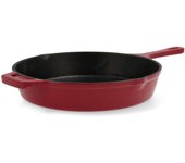 Sartén antiadherente bidasoa fierro hierro fundido rojo (26 cm)