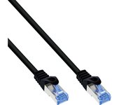 Cable de red inline, cat.6a, s/ftp, tpe flexible, negro, 30m