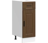 Mueble bajo de cocina | armario de cocina porto roble marrón madera reconstituida cfw169115