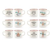 H&h 6 tazas de café montaña sin plato cc 110.