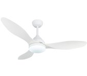 Ventilador de techo karma blanco led dimable motor dc, temporizador, 120cm. akunadecor