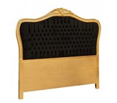 Biscottini cabecero en madera de haya maciza - estilo barroco con acabado oro antiguo - cabecero de cama doble para panel de cama - 171x153x6 cm
