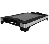 Cecotec plancha de asar eléctrica tasty&grill 2000 inox. potencia 2000 w acabados acero inox termostato regulable superficie plancha revestimiento