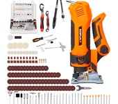 Bonplus bp | multitool power | herramienta multifunción | amoladora | 327 piezas | eje flexible | grabador vidrio | sierra eléctrica | hogar