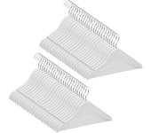 Com-fort house | percha madera de arce cadete, infantil | color blanco| con muescas antideslizantes | 30 x 1.2 x 22 cm | pack 21 unidades |