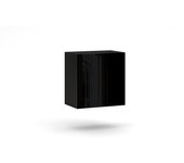 Pequeño mueble de almacenamiento colgante never negro brillante 50cm