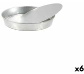 Molde desmontable vr redondo aluminio 25 x 25 x 4 cm (6 unidades)