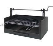 Imex-71508 cajon barbacoa para obra con elevador parrilla cincada
