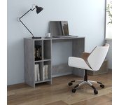Escritorio para computadora portátil de madera de ingeniería de hormigón gris