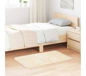 Alfombra de pelo largo navarra crema 60x100 cm poliéster