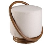 Puff tela blanco 52 x 47 x 54