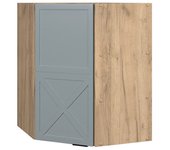 Vicco armario colgante de esquina fame-line, azul claro-gris, 57 cm