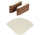 Relaxdays marcadores para plantas, descriptores, macetas & huerto, 10,5 cm, madera, 60 uds, marrón
