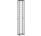 Botellero para 57 botellas hierro forjado negro 34x18x200 cm