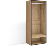 Amueblate online, vestidor abierto, ropa, zapatos, complementos, 60x145x35 cm, dormitorio, habitación, armario, perchero, roble