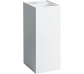 Lavabo laufen kartell, independiente, sin grifo, sin rebosadero, 375x435x900, h8113310001121, color: blanco