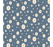 Papel pintado floral margaritas astrales