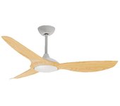 Ventilador de techo de tres aspas cefiro 132 cm madera clara