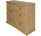 Aparador | aparador de comedor | armario de cocina gama corona de pino mexicano 110x43x81 cm cfw96468