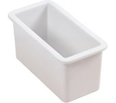 Fregadero tradicional de cerámica sanindusa de 1/2 cubeta para instalación valet con desagüe blanco