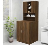Mueble lavadora roble marrón 70,5x25,5x90 cm
