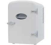 Flamingueo mini nevera 4l 12v/220v enfriar y calentar mini neveras habitacion nevera cosmeticos blanca