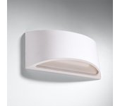 Lampada da parete up & down in gesso bianco g9 aplique up & down yeso blanco g9