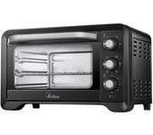 Horno eléctrico con temporizador y 6 funciones de cocción, 1380 w, color negro, ardes ar6222pb