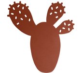 Salvamanteles metálico de exterior cactus bouquet sauvage de 25.5x24cm color red ochre