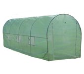 Invernadero politúnel con puertas ventanas galvanizadas cubierta de pe jardinería marco metálico carpa de jardín vegetal
