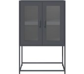 Aparador | aparador de comedor | armario de cocina de acero gris antracita 68x39x107 cm cfw70287