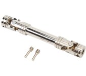 Eje de transmisión universal de acero plateado con estructura de nudo cruzado, 1/10, para traxxas (85 mm)