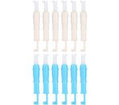 12 piezas de enhebrador de agujas de plástico, herramienta de inserción automática de enhebrado para máquina de coser