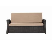 Cojines para sofá de exterior beige cojines para sofá cojines para banco de jardín de 2 plazas 120x60x50cm cojines para muebles de poliratán-slim