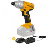Martillo perforador sin cable 20v + batería de litio 2ah + cargador rápido vito ego li