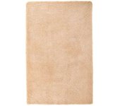 Alfombra peluda de pelo largo navarra beige 130x200cm poliéster