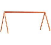 Techo de cama infantil madera maciza pino marrón 199x95,5x88 cm