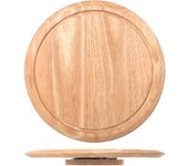 Plato giratorio de madera clara, ø 35 cm h&h